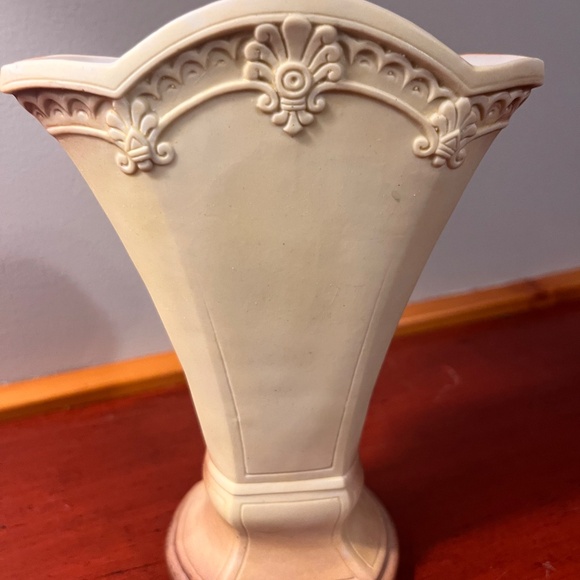 Antique Shafer & Vater Jasperware Porcelain Vase-Woman with Harp-made in Germany - Picture 3 of 10